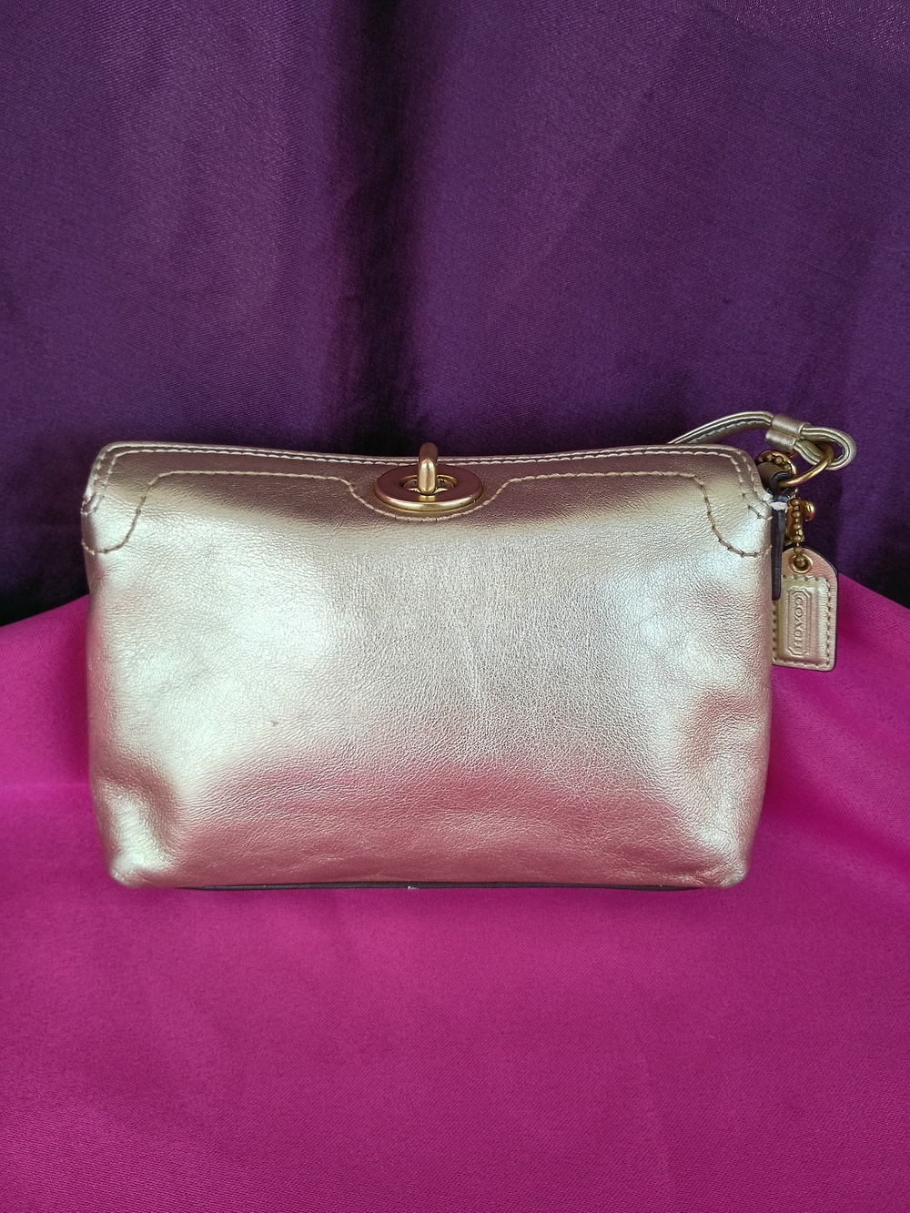 Coach Legacy Fold over Turnlock  Wristlet